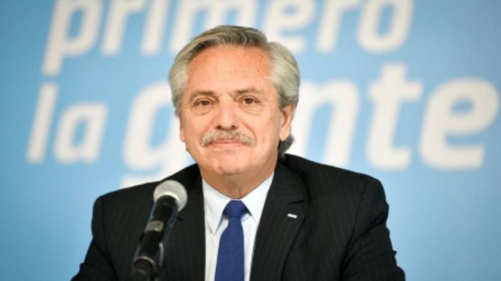 Alberto Fernández recordó a Juan Domingo Perón (Telam).
