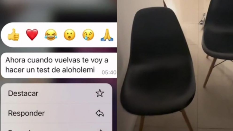 La chica mostró el "test de alcoholemia" preparado por su novio y el insólito método se volvió viral.