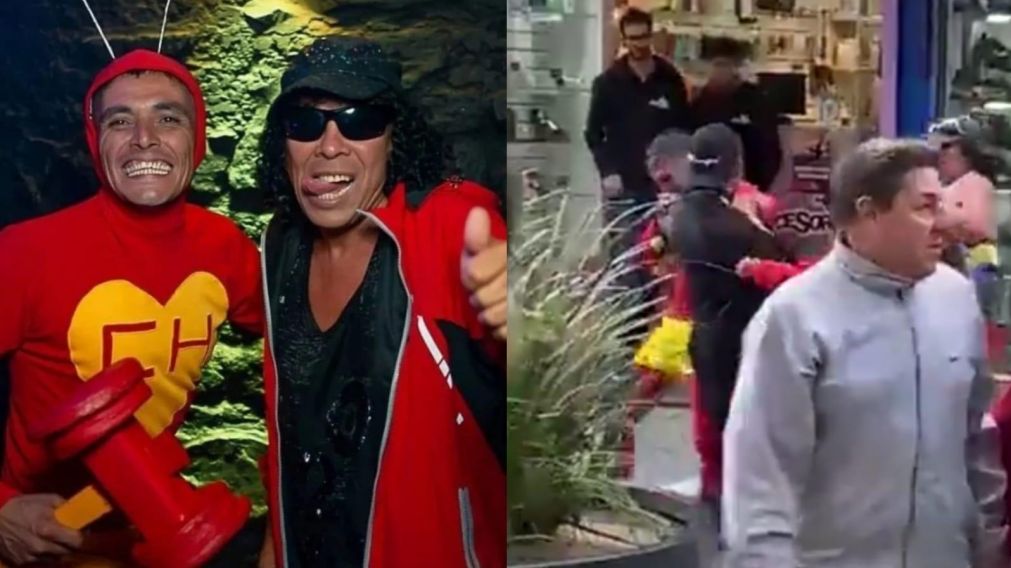 A las piñas limpias en la peatonal de Córdoba capital: "El Chapulín Colorado" y "La Mona Jiménez" atacaron a un delincuente.