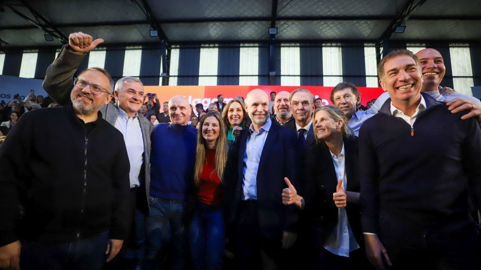 Horacio Rodríguez Larreta se presentó junto a Gerardo Morales y otros dirigentes en Tres de Febrero.