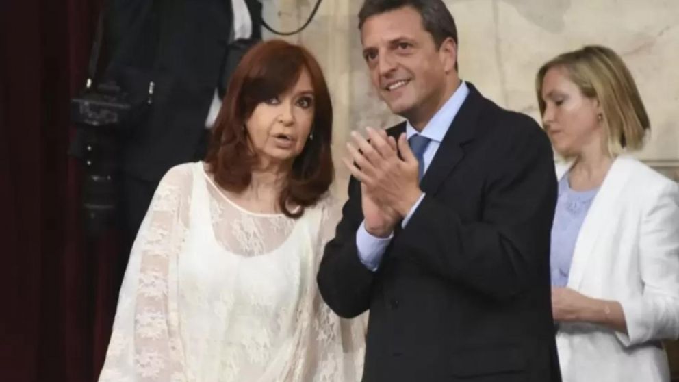 Cristina Kirchner y Sergio Massa compartirán un acto este lunes por la tarde en Capital Federal (Archivo).