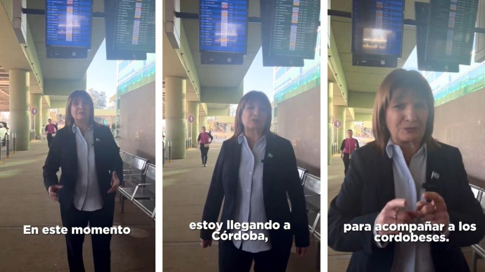 Elecciones 2023: "Ya estamos en Córdoba", publicó Patricia Bullrich al llegar a la provincia y esperar por los resultados de los comicios.