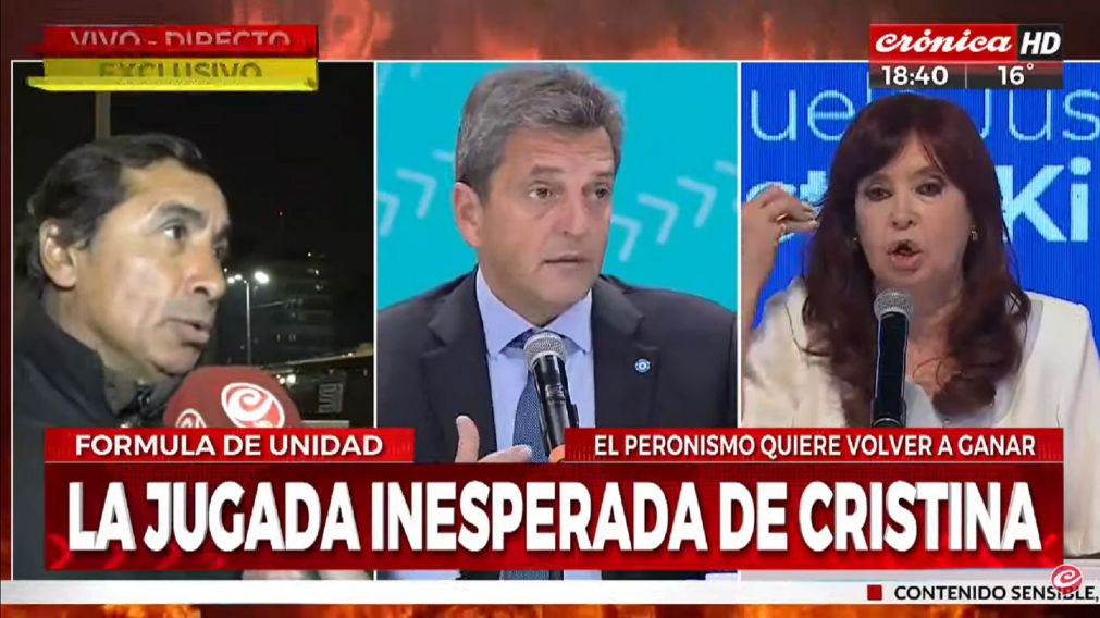 Cobertura especial de Cr�nica HD: �qu� opina la gente de la f�rmula Massa-Rossi?