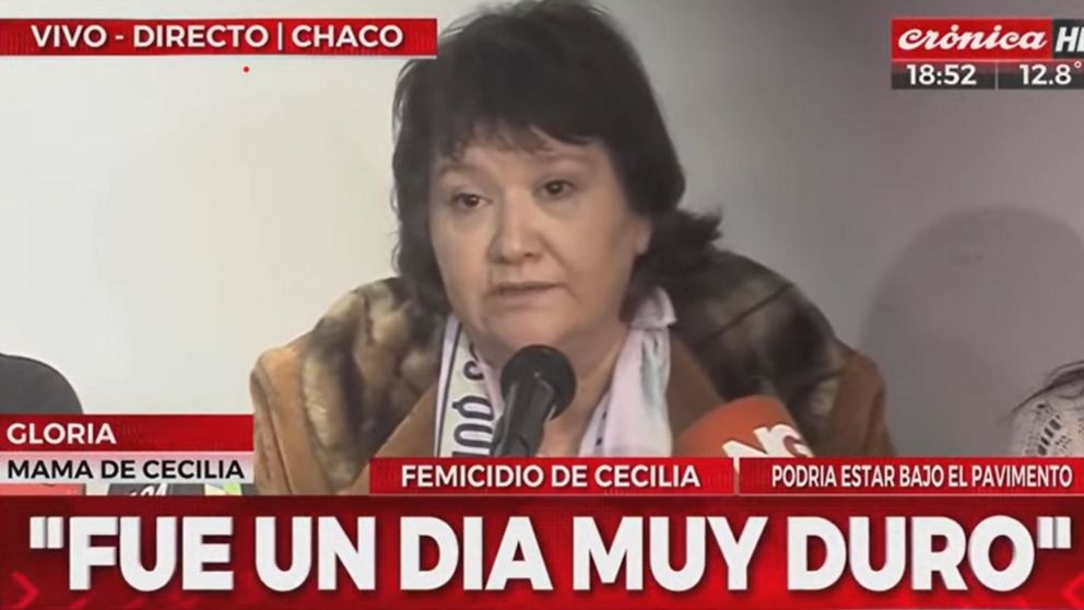 Gloria Romero, la madre de Cecilia Strzyzowski, habló tras el reconocimiento de los elementos hallados en los allanamientos.