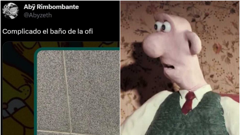 Encontró la respuesta de cómo viene el aguinaldo en el baño de la oficina.