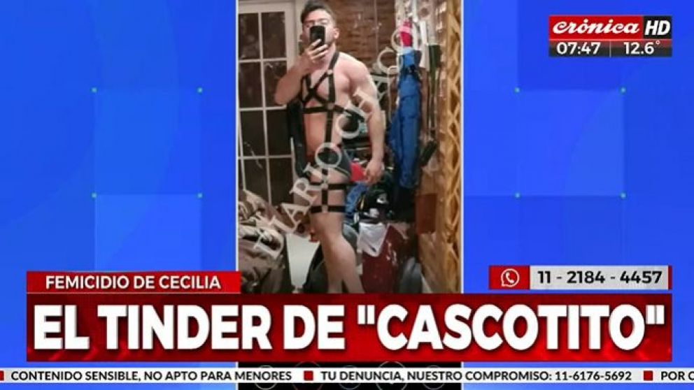 Femicidio de Cecilia: esta es la cuenta de Tinder de César Sena