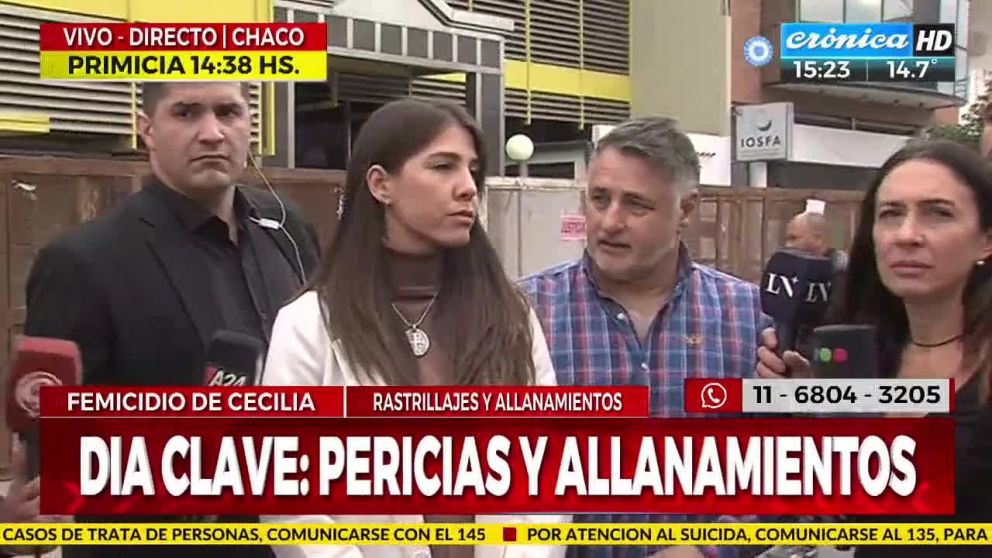 Femicidio de Cecilia: declaró Emerenciano Sena y habló la fiscal del caso.