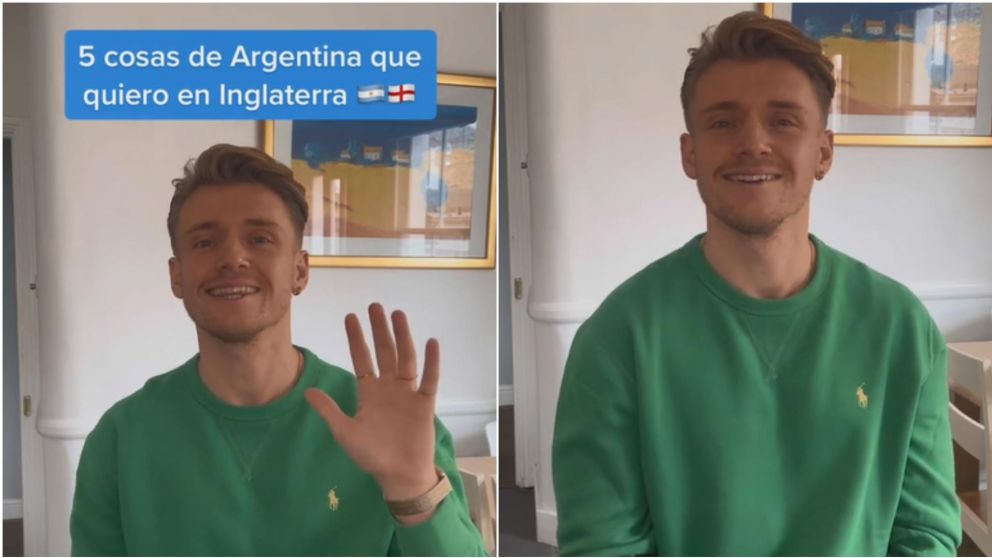 En TikTok, un inglés expresó las cosas que le gustan de Argentina.