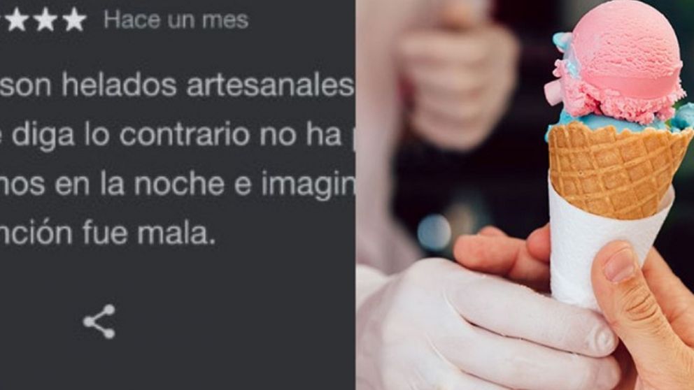 Cliente criticó los productos y atención de una heladería, pero el dueño le "cerro" la boca.