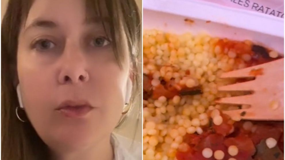 Se quejó de la comida del avión y todos reaccionaron en TikTok.