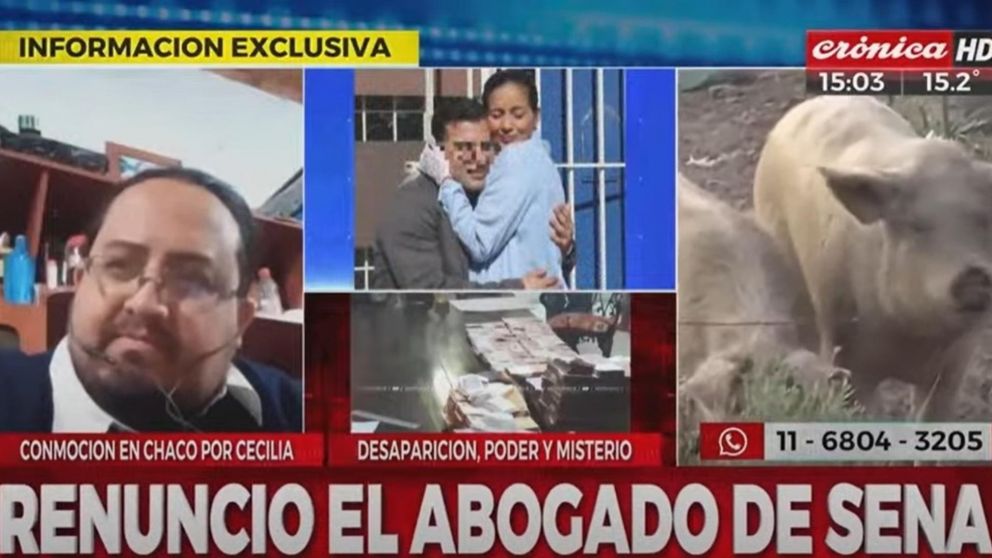 Juan Fernando Díaz, ex abogado de César Sena, habló con Crónica HD.