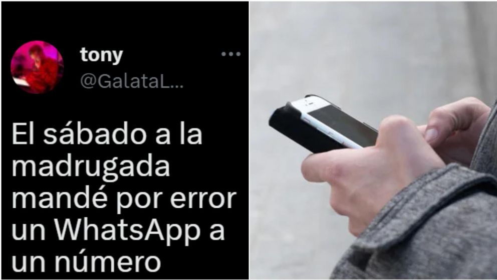 La rara respuesta que recibi� un joven despu�s de mandar un mensaje por error.