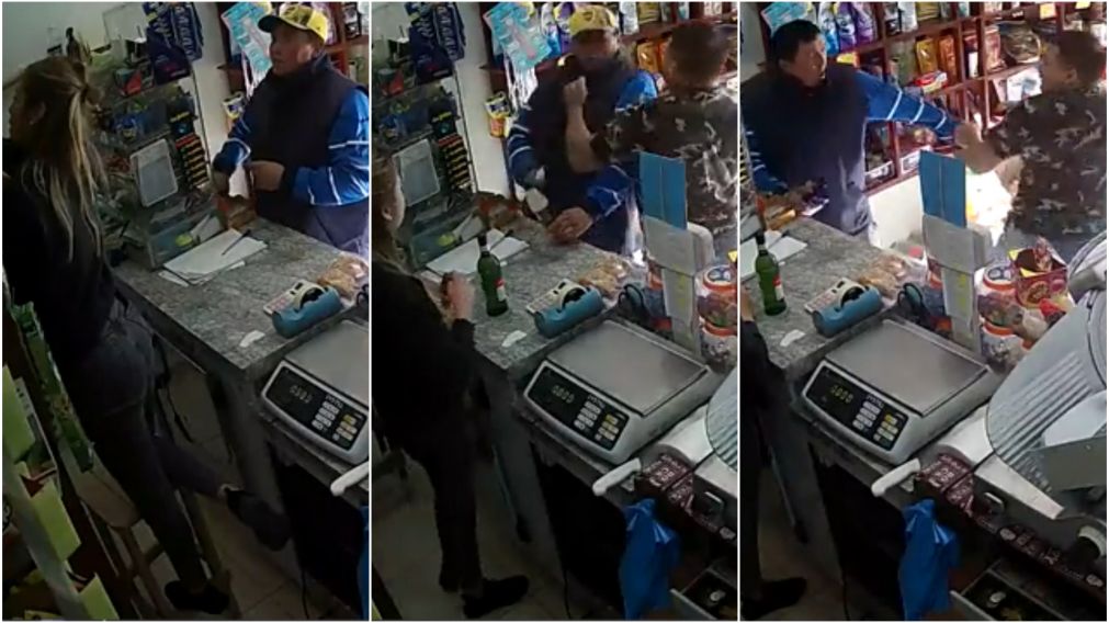 Ratero distrajo a la vendedora y sac� chocolates de un kiosco: el due�o lo descubri� y "faj�" hasta que devolvi� todo.