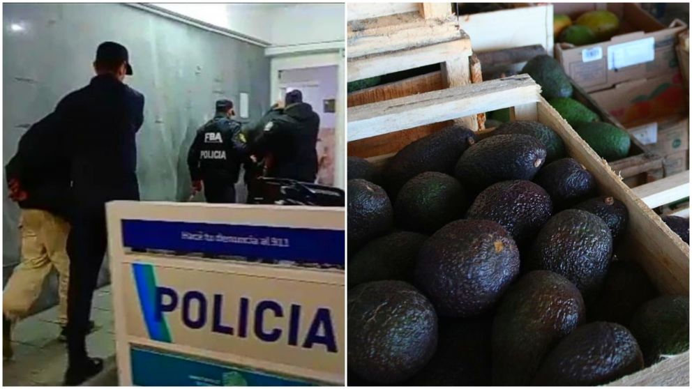 Pasaron por una verdulería y robaron un cajón de paltas.