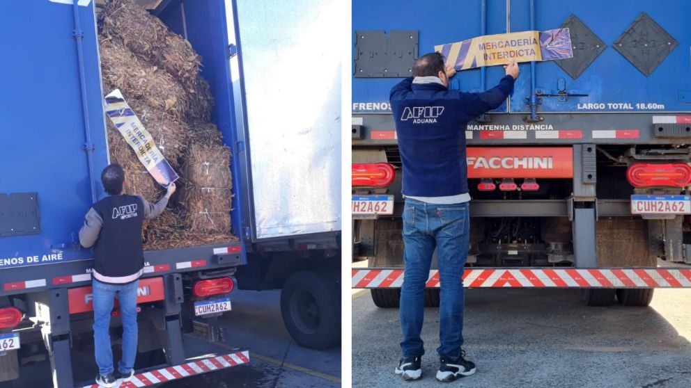 No pasó la Aduana: compró 6 toneladas de tabaco, intentó exportarlas a Brasil y no pudo justificar el origen. (Aduana)