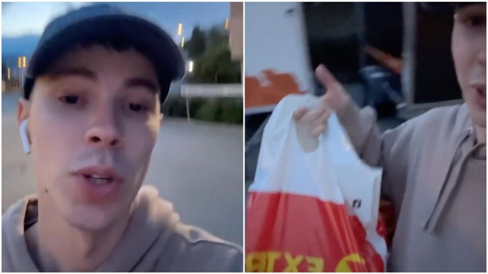 Un joven argentino en Noruega es tendencia en TikTok por su particular método para comprar comida.