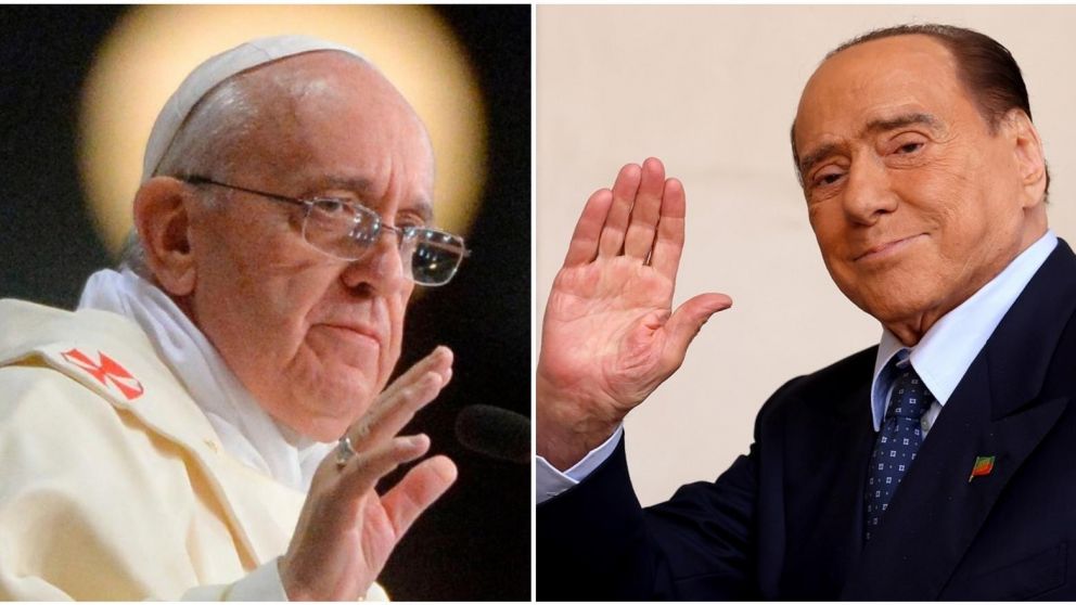 El papa Francisco despidió a Silvio Berlusconi, quien murió este lunes a los 86 años.