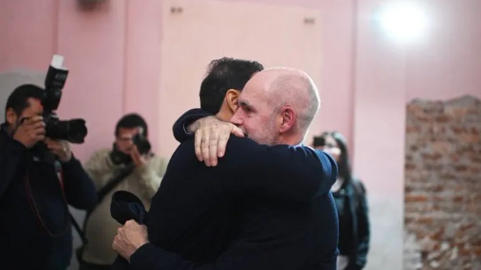 Corrientes: Gustavo Valdés celebró el triunfo oficialista junto a Rodríguez Larreta (Imagen redes sociales).