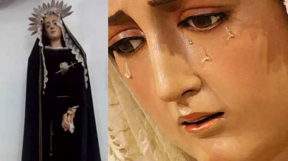 Nena de 8 años descubrió que la Virgen de los Dolores de su parroquia lloraba en la misa y el hecho conmocionó a todos.