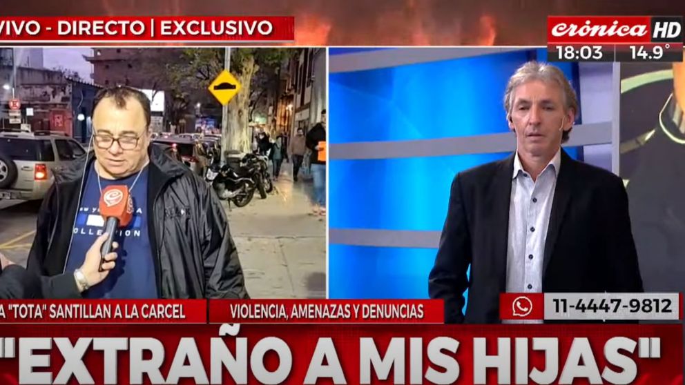 Daniel la "Tota" Santillán en exclusiva en Crónica HD: "Si tengo que ir preso iré".