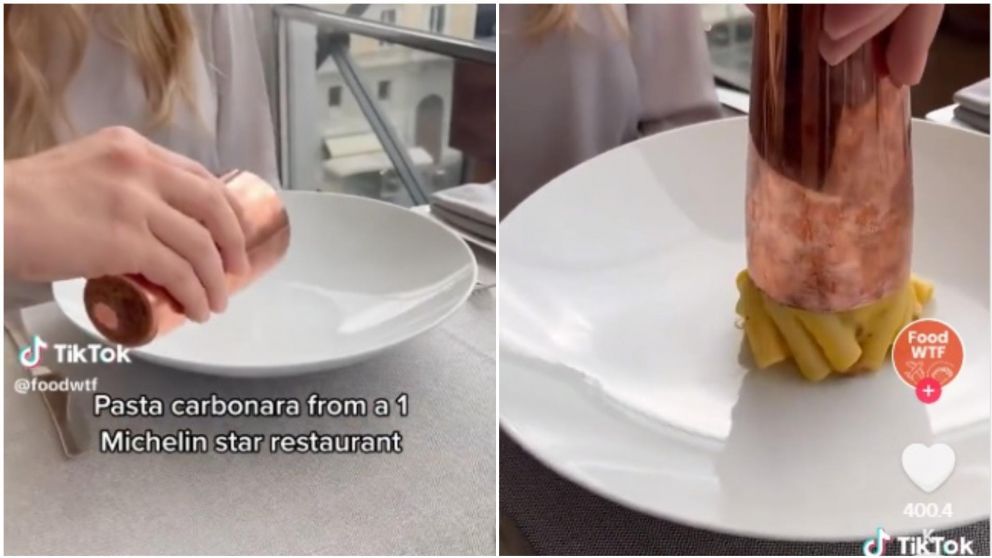 El insólito plato de un restaurante se volvió viral en TikTok.
