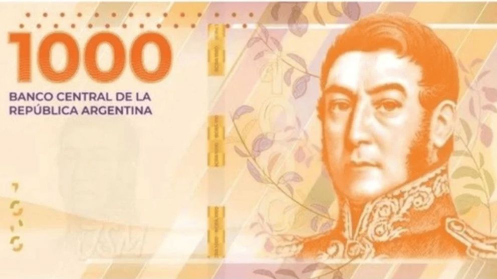 Así es el nuevVuelve San Martín: así es el nuevo billete de $1000o billete de $1.000.