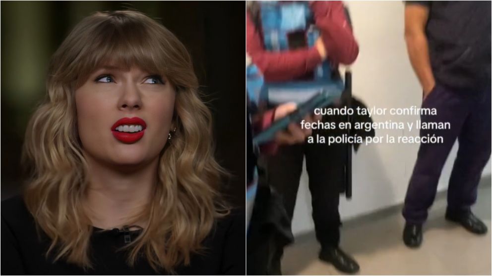 La desencajada reacci�n de dos j�venes al enterarse de los shows de Taylor Swift en Argentina termin� con la polic�a