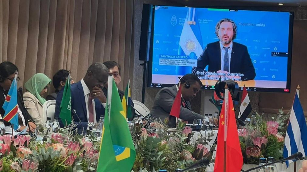 Santiago Cafiero, en la cumbre de cancilleres BRICS: "Los problemas globales no pueden resolverse unilateralmente.