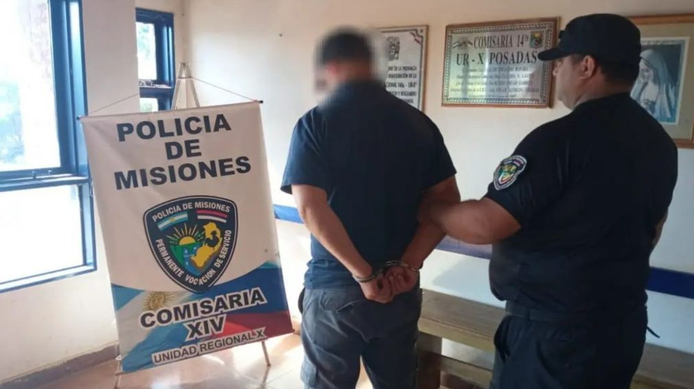 Un hombre fingi� que estaba preso para no ir a trabajar y tras ser descubierto termin� detenido (Imagen Misiones Online).