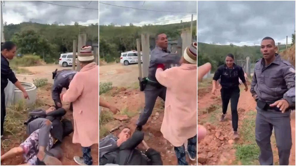 El policía escrachado por la agresión fue desafectado.