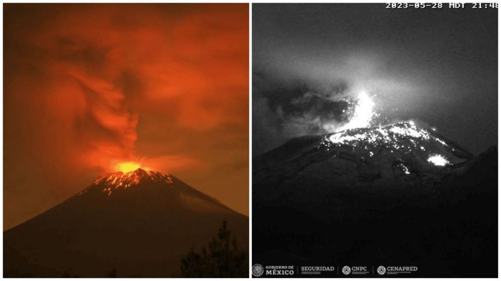 El volcán Popocatépetl de México está activo y aseguran que se registró la presencia de Ovnis.