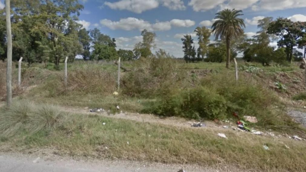 El predio donde fue localizado el cuerpo sin vida de la víctima.