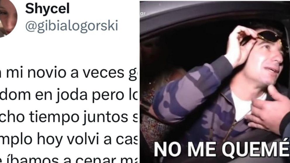 Casi se le escapa frente a su familia un "picante" chiste interno que tiene con su novio.