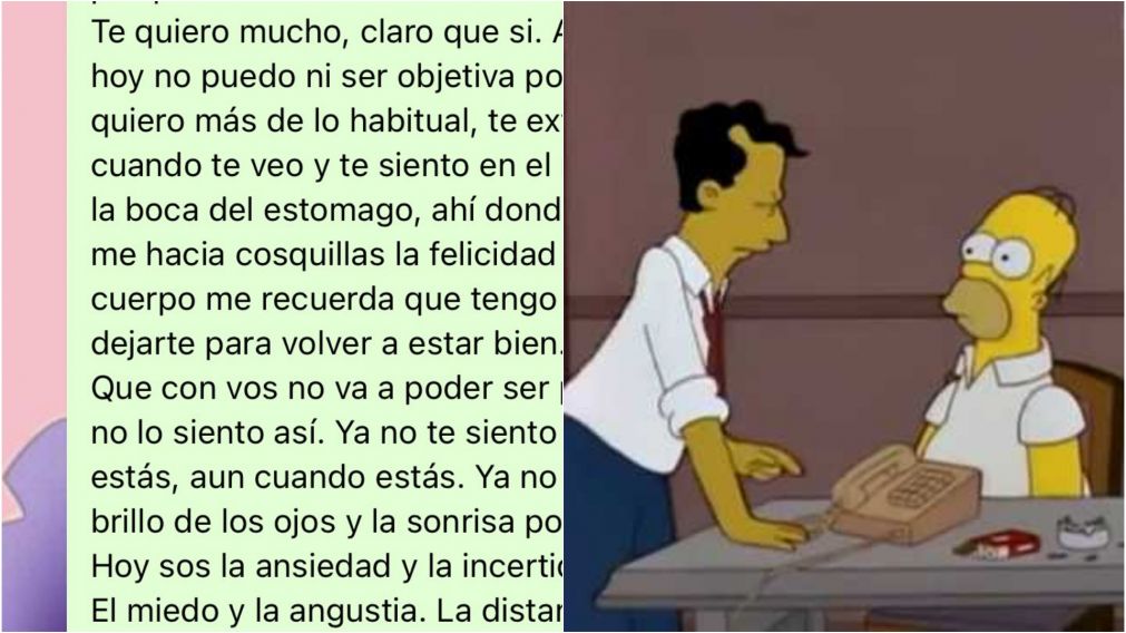 Joven abrió su corazón y le mandó un emotivo texto para despedirse, pero la respuesta de él la descolocó completamente