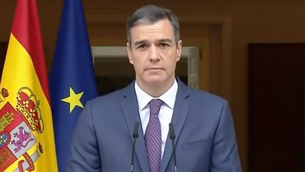 El presidente del gobierno español, el socialista Pedro Sánchez (Captura de video).