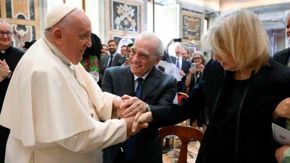 El papa Francisco se reunió con el director Martin Scorsese (Twitter).