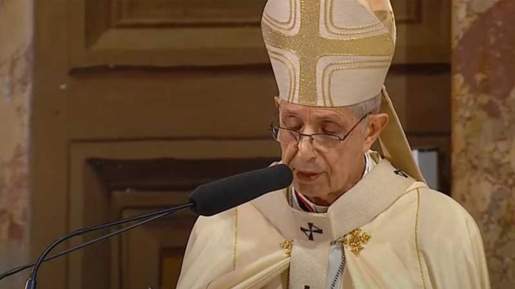 Mario Poli, el arzobispo de Buenos Aires, en el Tedeum.