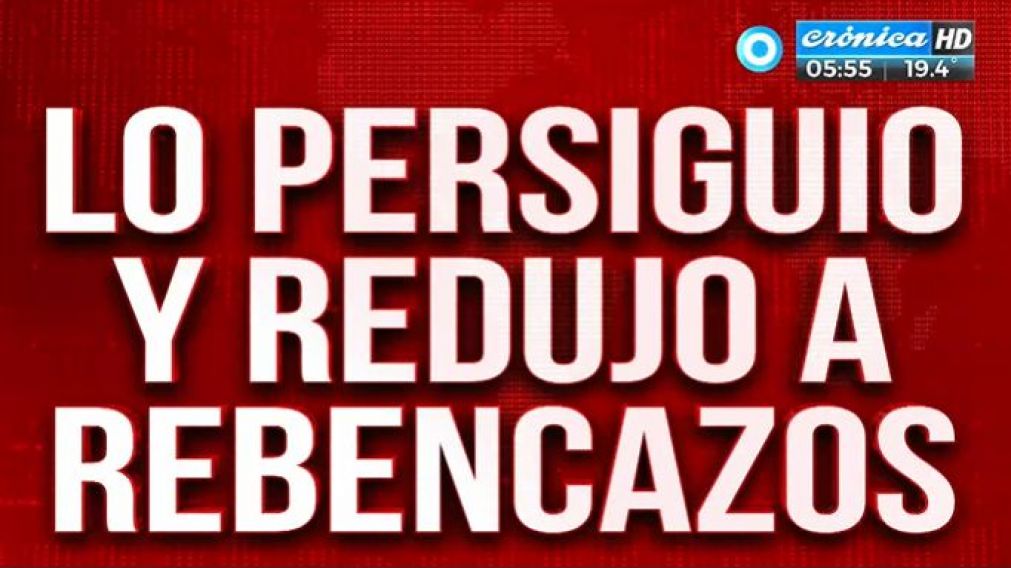 Así persiguió a ladrón y lo redujo a rebencazos: "No te quiero escuchar llorar".