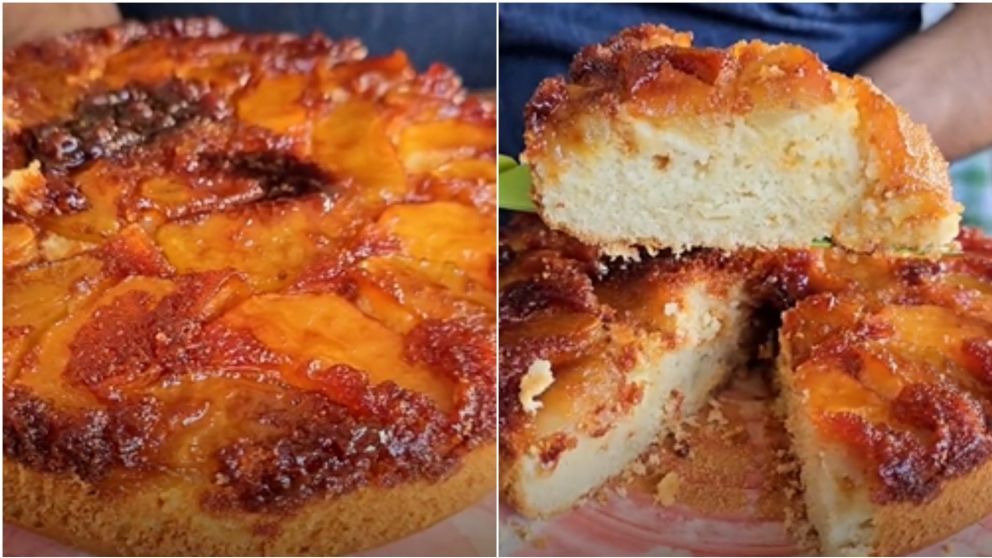 La receta de la torta invertida de manzanas más rica que vas a probar.
