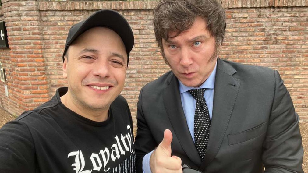 "Es un hombre extraordinario que conoce cada rinc�n de La Matanza", dijo Javier Milei sobre El Dipy.