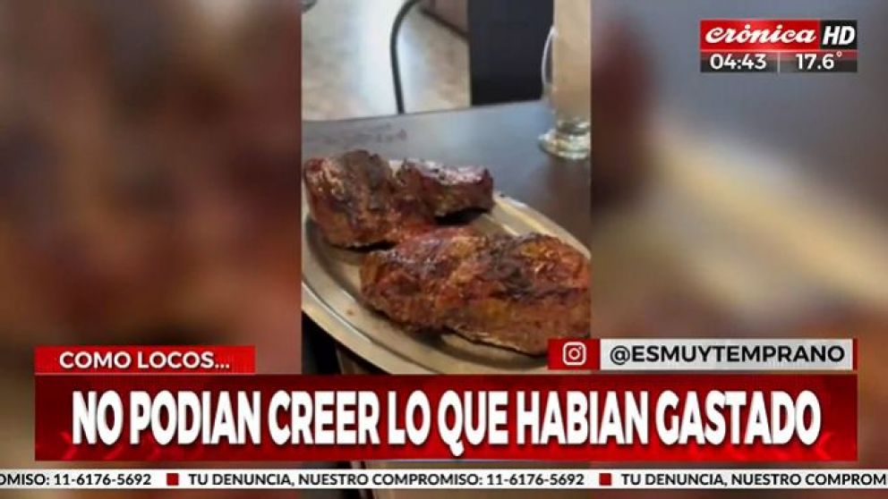 ¡Yanquis como locos en un restaurante argentino!