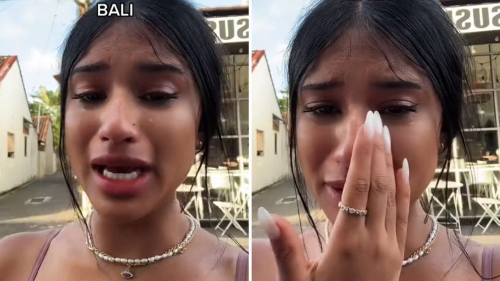Joven se hizo un tatuaje, pero algo salió mal y se largó a llorar decepcionada al ver el resultado final (Imagen captura vídeo).