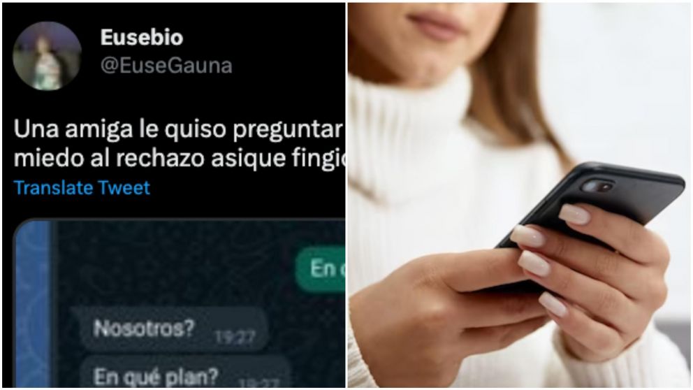 El insólito chat hizo estallar a todos en Twitter.