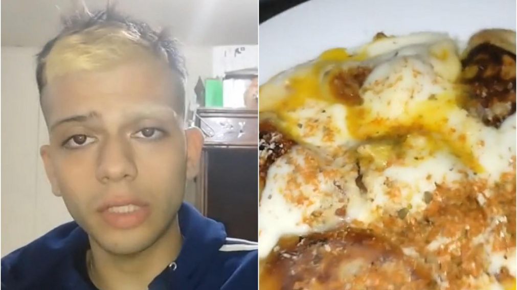 Le sobraban empanadas y se armó un curioso "omelet" (TikTok / @elseizur).