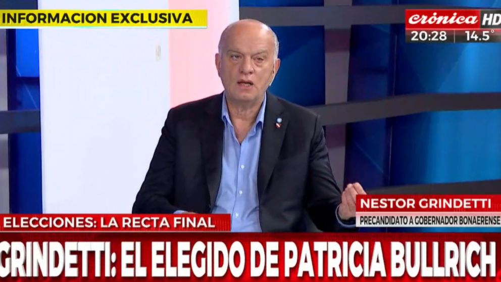 Néstor Grindetti pasó por los estudios de Crónica HD.