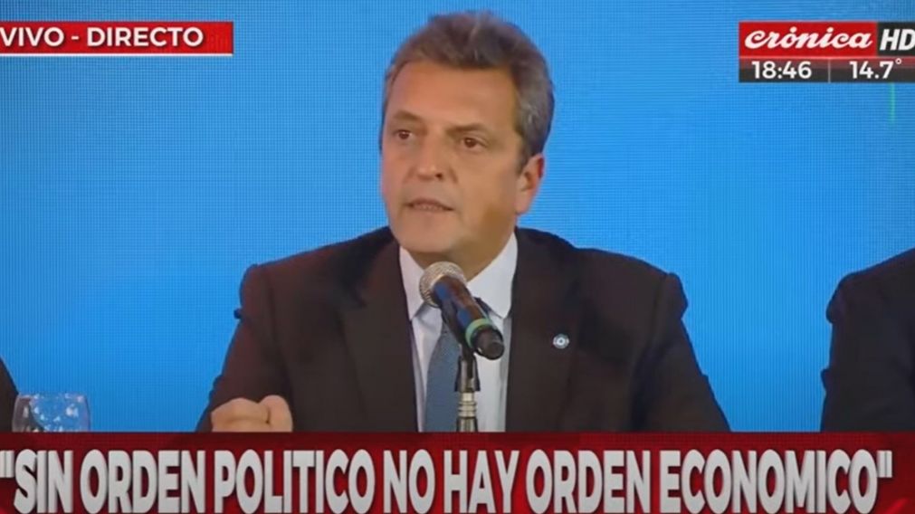 Sergio Massa encabez� un encuentro de la mesa pol�tica del�Frente Renovador (captura).