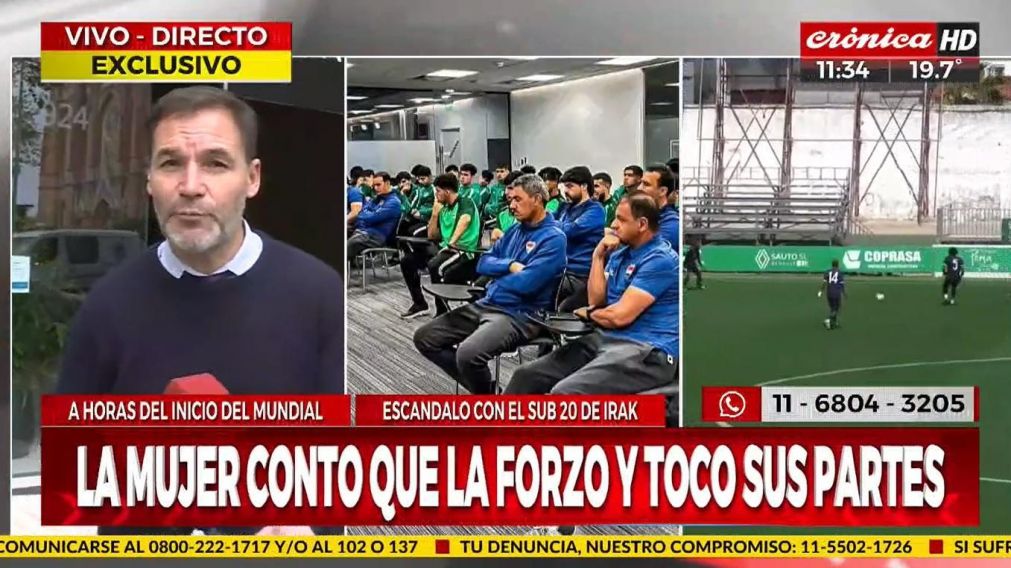La delegación de Irak se aloja en el Hotel Dazzler en la ciudad de La Plata (Crónica HD).
