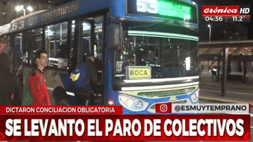 La UTA acató la conciliación obligatoria y no habrá paro (Crónica HD).