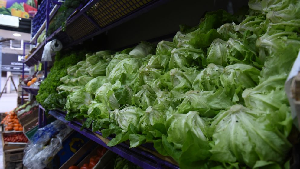 La lechuga, uno de los productos de la canasta básica que más aumentó en el último año (Jonatan Moreno).