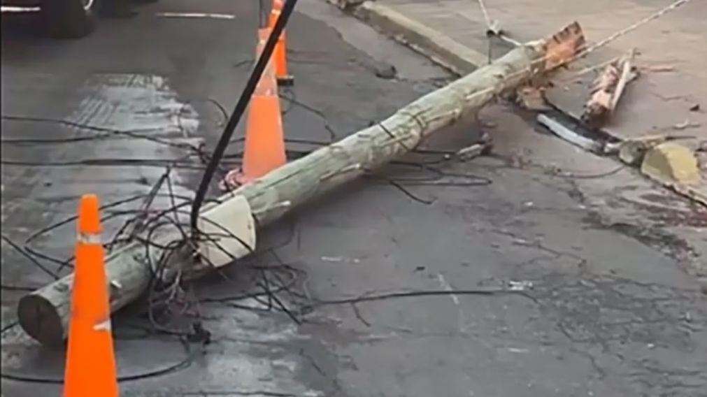 Una joven muri� luego de que se le cayera un poste de luz encima cuando cruzaba la calle.